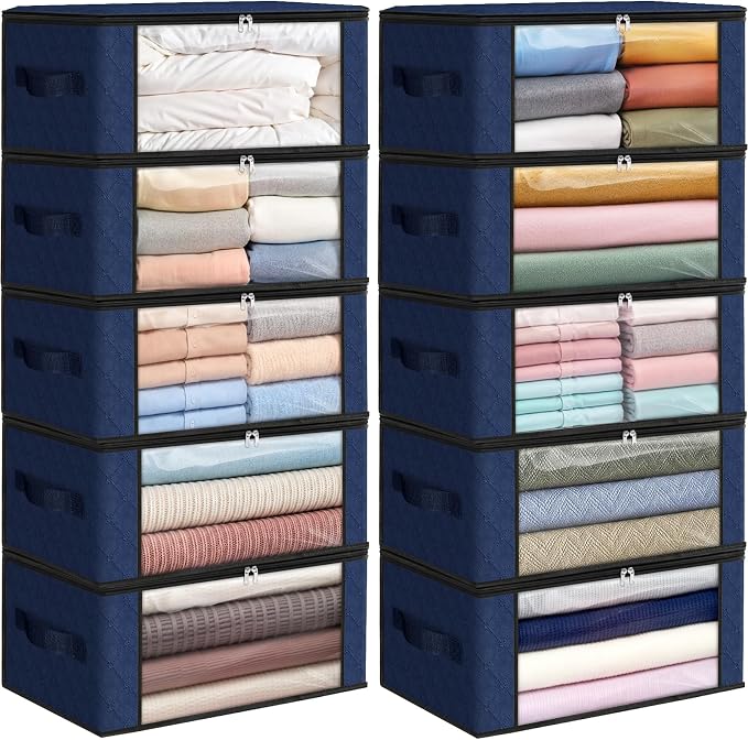 35L Closet Organizers, Foldable Under Bed Storage Containers | Storage Bags by Fabtotes
