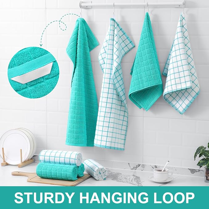 Homaxy Large Premium Cotton Kitchen Towels 16"x 28", 6 Pack - Image 6