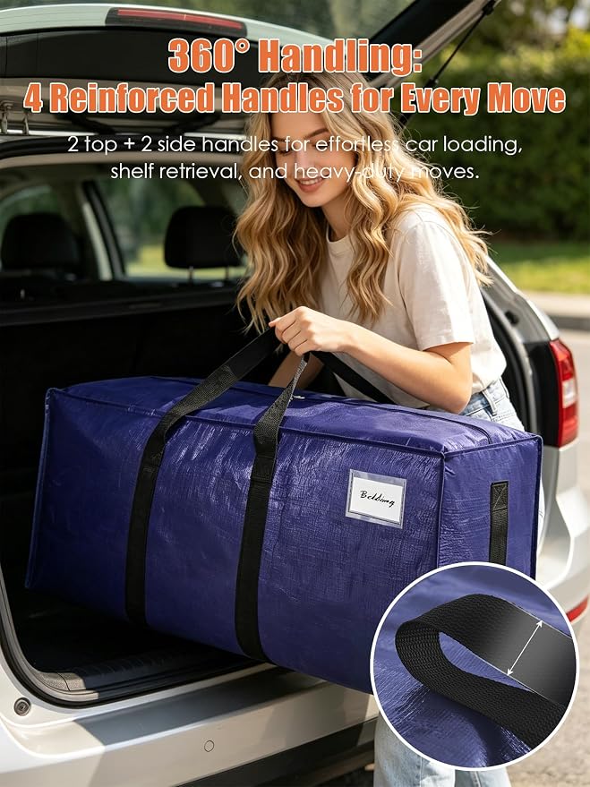 SWEET DOLPHIN 12 Pack 200LB Heavy-Duty Moving Bags - Image 5