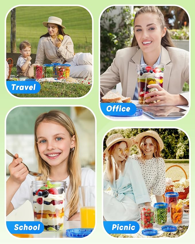 BiuLeon 6 Pack-33oz Freezer Storage Containers, Plastic Food Storage Containers - Image 7