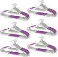 60 Pack Heavy Duty Plastic Hangers, Non Slip Clothes Hangers by MLKJHHI