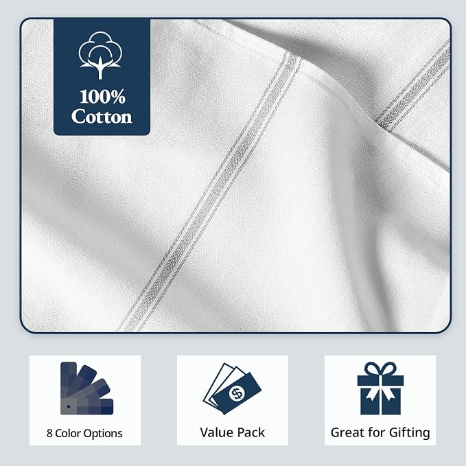 LANE LINEN Hand Towels for Kitchen 100% Cotton Absorbent Lint-Free 6 Pack - Image 6