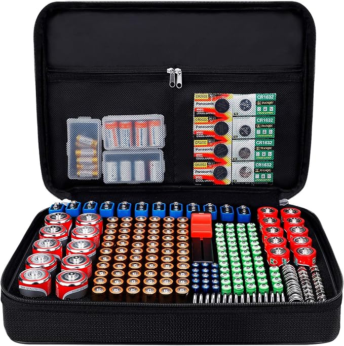 ENGPOW Battery Organizer Storage Box w/Tester, Protects Up to 220 Batteries | - Image 8