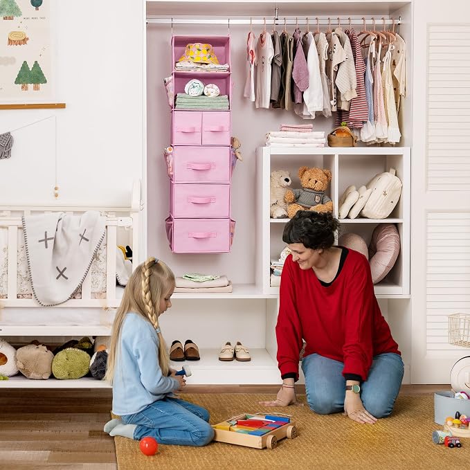 GRANNY SAYS Hanging Closet Organizer, 5 Drawers, 6 Shelves, 6 Pockets, 6 - Image 2