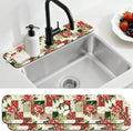 2 Pcs Kitchen Sink Splash Guard Faucet Mat Patchwork Flowers Faucet Mat by CONCHLERY%E6%97%97%E8%88%B0%E5%BA%97