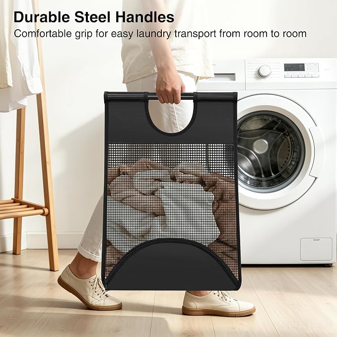 STO STO Wall Mounted Laundry Hamper, 90L Hanging Laundry Bag - Image 6