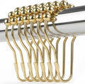 Shower Curtain Hooks Rings, Rustproof Metal Shower Curtain Rings by Unknown