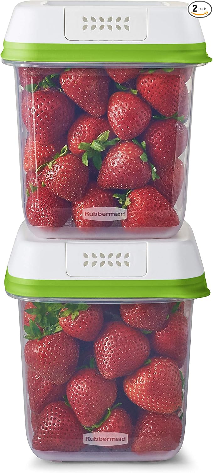 Rubbermaid FreshWorks Produce Saver, Medium Produce Storage Containers by Unknown
