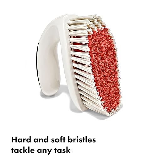 OXO Good Grips All-Purpose Scrub Brush – 2-Pack, Crevice Cleaning, Bathroom - Image 4