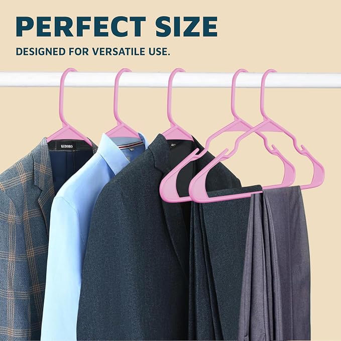 Lifemaster Plastic Clothes Hangers – Heavy Duty Hanger Set, - Image 10
