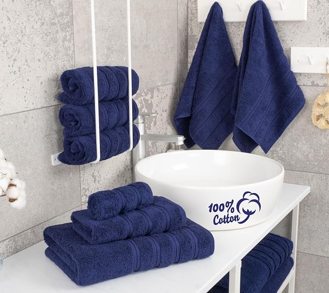 American Soft Linen 100% Cotton Luxury Turkish Towels, 6 Piece Towel Set | Soft - Image 2