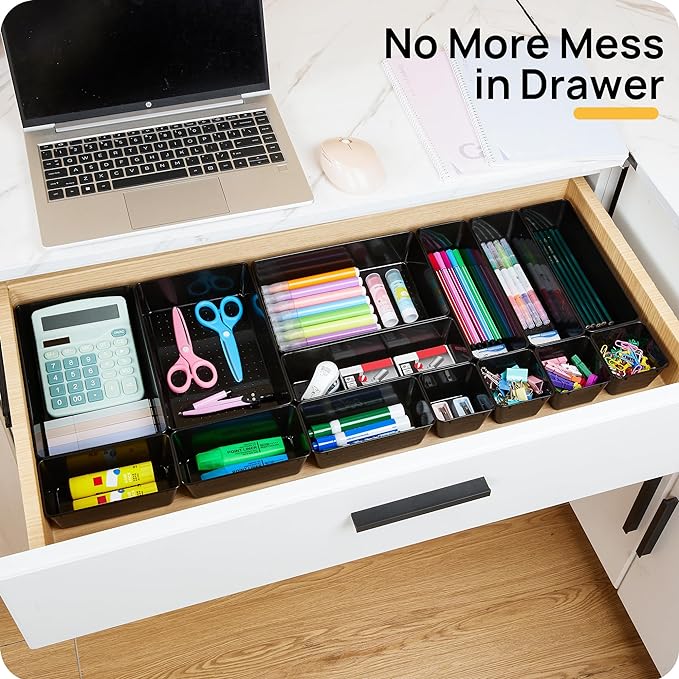 Vtopmart 25 Pack Plastic Drawer Organizers - Image 3