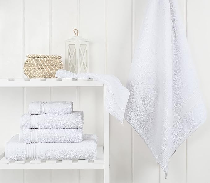 Cotton Paradise 100% Cotton Turkish Towel Set, Soft Absorbent Quick Dry - Image 3