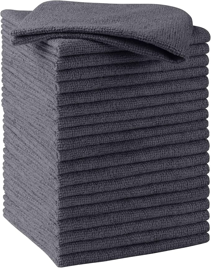 HOMEXCEL Microfiber Cleaning Cloth 20 PK, Towels by HOMEXCEL