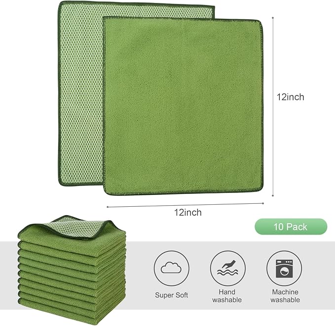 SINLAND Dish Cloth for Washing Dishes Kitchen Washcloth Cleaning Cloth - Image 2