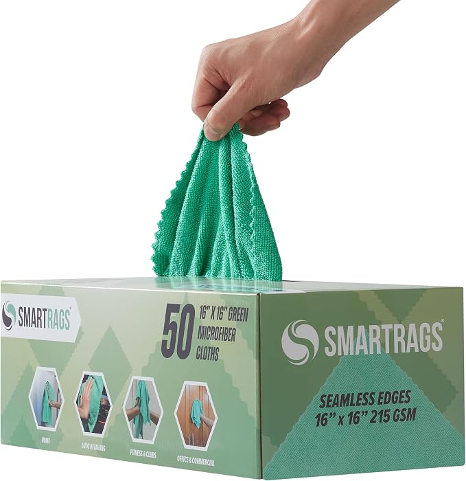 Arkwright Smart Rags Microfiber Cleaning Cloths, Lint Free 215 GSM Reusable - Image 4