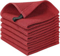 Cotton Dish Cloths 6 Pack, 12x12 Inch – Super Absorbent, Quick-Dry & Reusable by LikGuest