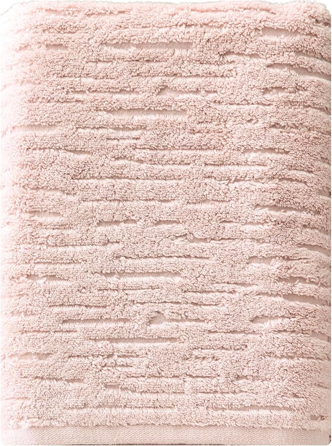 SKL Home CloudSoft Bath Towel, 100% Cotton Luxury, Blush Pink | Premium by SKLHomebySaturdayKnightLtd