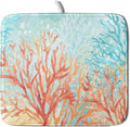 Giwawa Coastal Coral Dish Drying Mat Beach Ocean Drainer Rack Mat 16x18 Inch by Giwawa