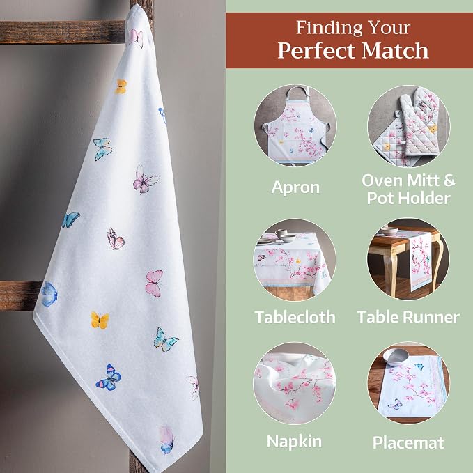 Maison d' Hermine Kitchen Towels Set of 3 Reusable 100% Cotton 27.50" x 20" - Image 6