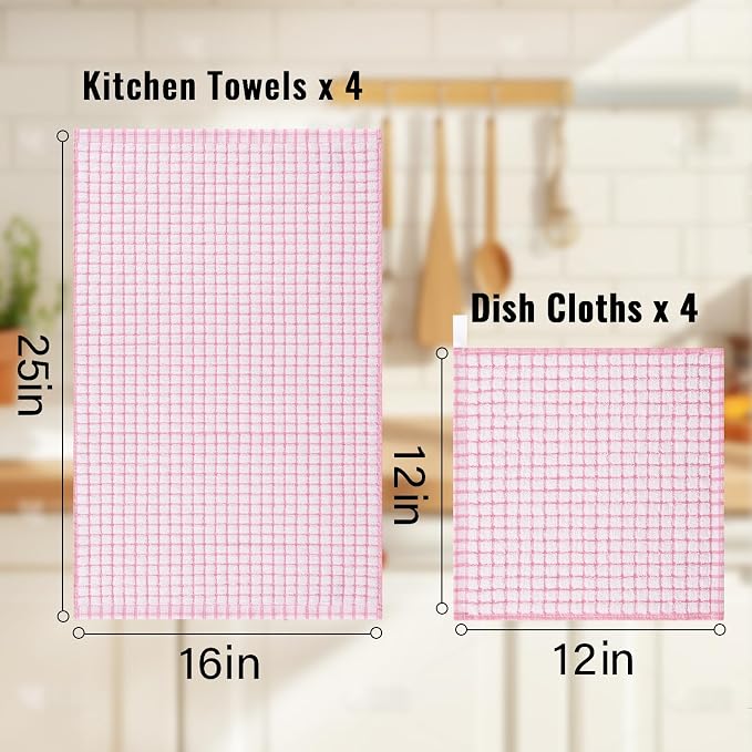 Homaxy Kitchen Towels and Dishcloths Set - Image 3