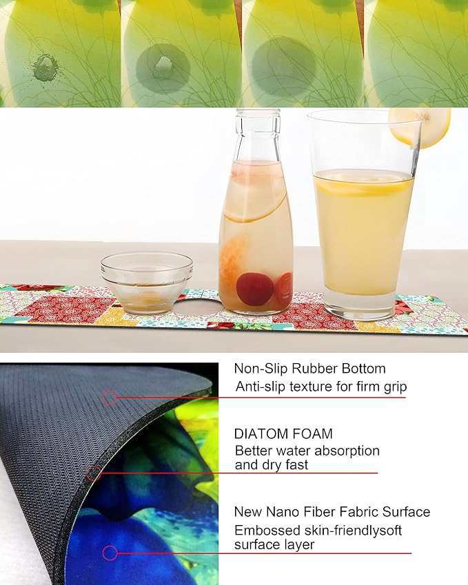 Kitchen Sink Splash Guard Faucet Mat Super Absorbent Fast Drying Mat Sink - Image 3