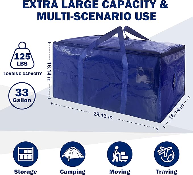 12 Pack Extra Heavy Duty Large Moving Bags - Image 2