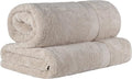 SUPERIOR Egyptian Cotton Pile Heavyweight Bath Sheet, 2 Piece Set, Stone | by SUPERIOR