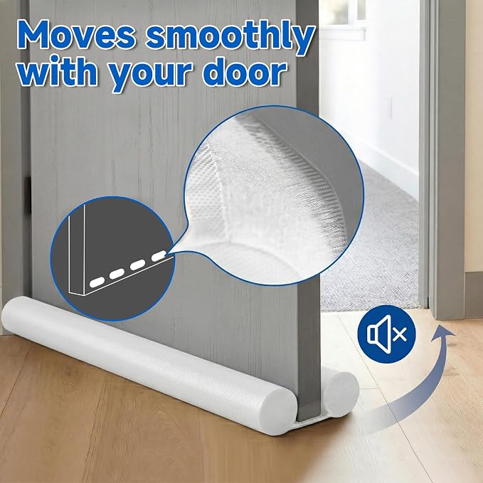 MAXTID White Door Draft Stopper Adjustable 32, 38 Inches, Double Sided | 34 - Image 6