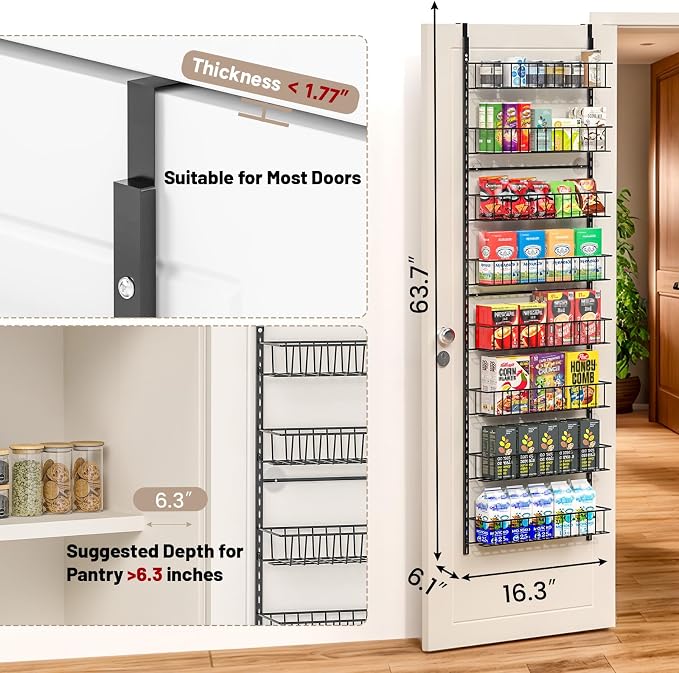 ElegantArray 8-Tier Pantry Door Organizer - Image 3