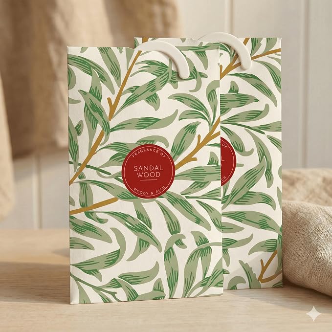 The Master Herbalist Pack of 2 Scented Wardrobe Fresheners in a William Morris - Image 2