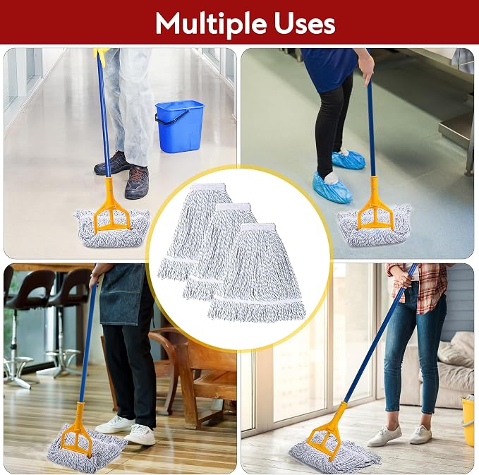 Matthew Cleaning Looped-End Pack of 12 Cotton, 1.25'' Universal Headband Heavy - Image 5