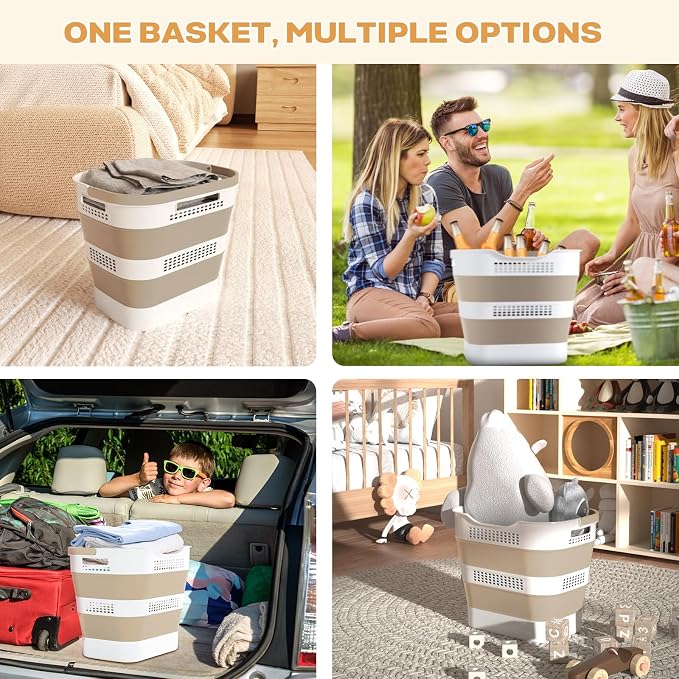 OOAMBB 43L Collapsible Laundry Basket - Image 4