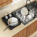 White Dish Drying Rack Over Sink by MAJALiS