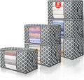 90L Large Storage Bags, 6 Pack Clothes Storage Bins Closet Organizers | by BuddingJoy-BuildaJoyfulLifeforYou