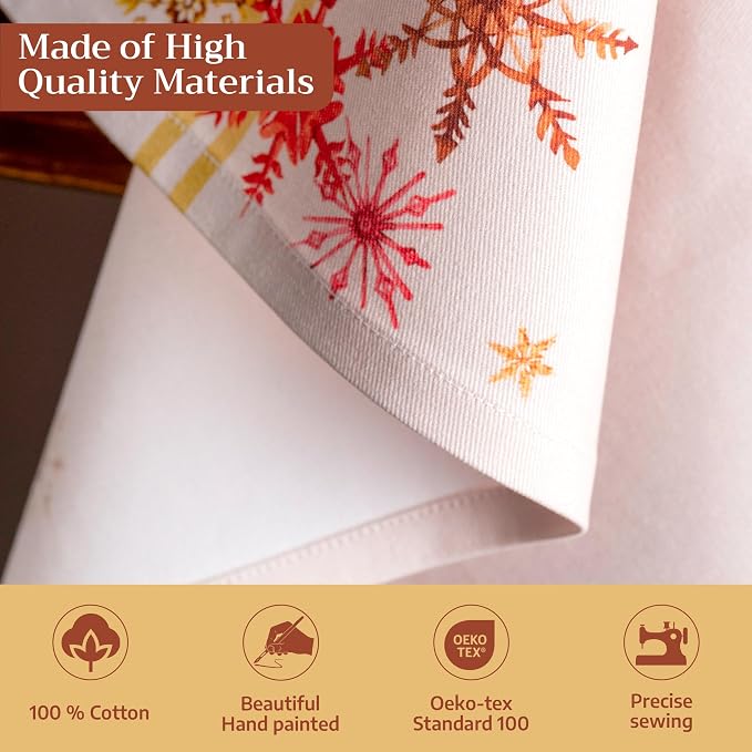 Maison d' Hermine Kitchen Towels Set of 3 Reusable 100% Cotton 27.50" x 20" - Image 3