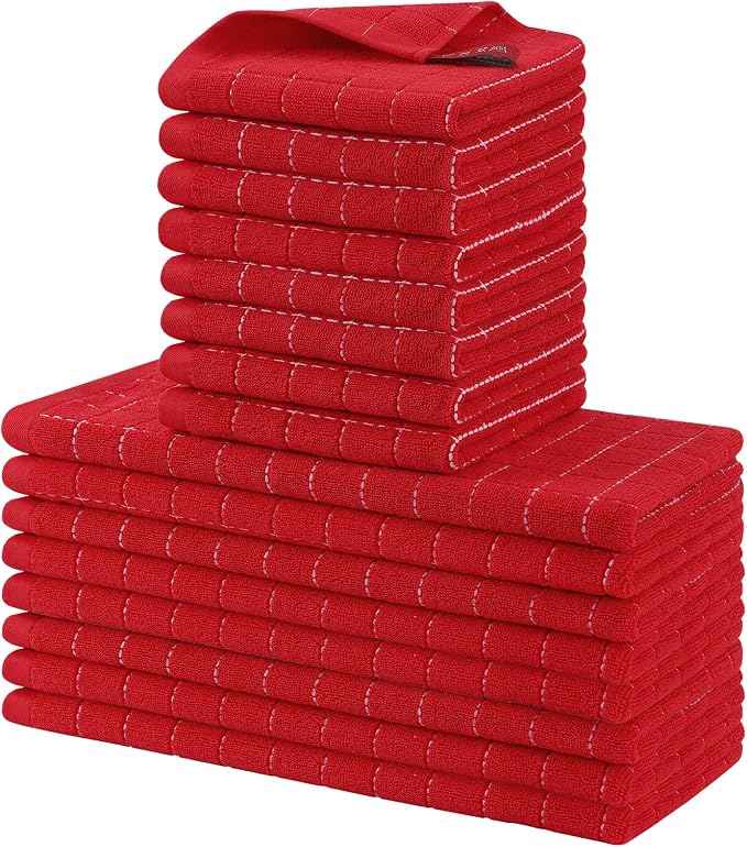 Homaxy Kitchen Towels and Dishcloths Set by Homaxy