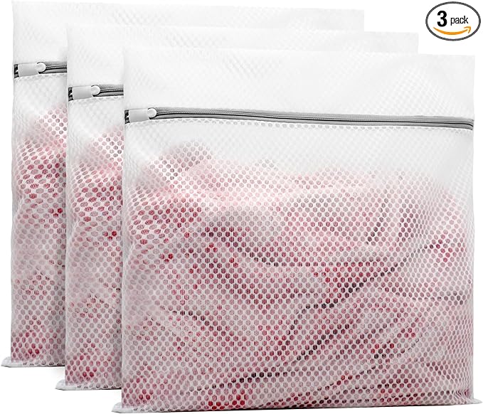 Muchfun 3Pcs Durable Honeycomb Mesh Laundry Bags by Muchfun