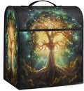 Kitchen Aid Mixer Cover Tree Of Life Green Stand Mixer Cover Compatible with 6-8 Quarts Stand Mixers, Dust Covers with Zipper Pocket Foldable Washable Kitchen Aid Organizer Bag