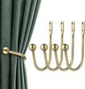 Curtain Holdbacks, Antique Brass by Gobutend