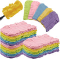 Zubebe 20 Pcs Reusable Duster Refills Fleece, Rainbow Colors | Soft Polyester by Zubebe