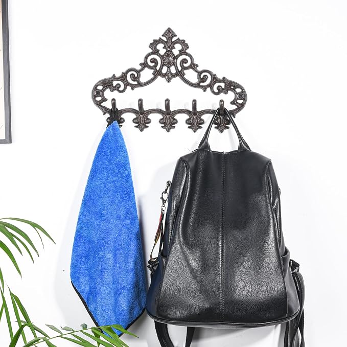 Sungmor Cast Iron Rustic Coat Hook Hanger - Image 3