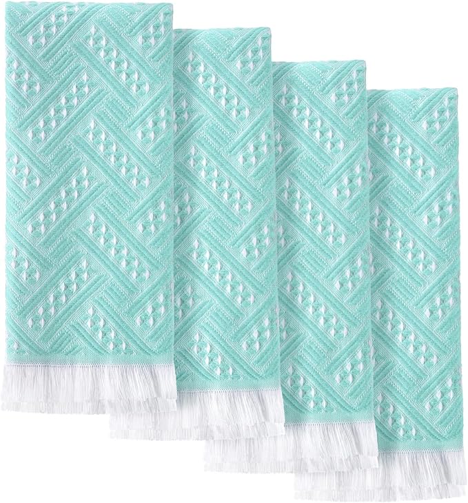 HunnmingRe 4 Pack Boho Hand Towel by HunnmingRe