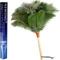 16 in Ostrich Feather Duster, Bamboo Handle Duster Green by NEWONG