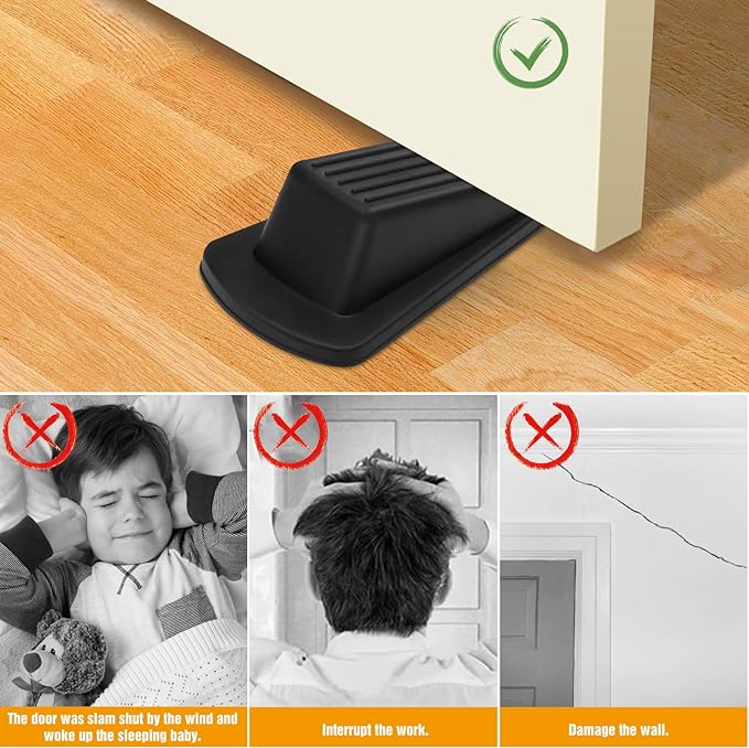 Crosize 24 Pack Door Stoppers for Bottom of Door, Rubber Door Stops | Premium - Image 6