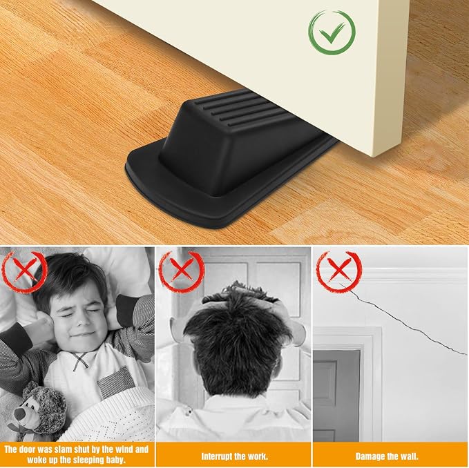 Crosize 5 Pack Door Stoppers for Bottom of Door, Rubber Door Stops | Premium - Image 5