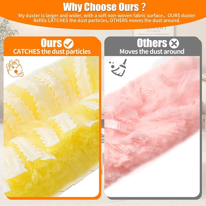 80 Count 360° Heavy Duty Duster Refills Compatible - Image 5
