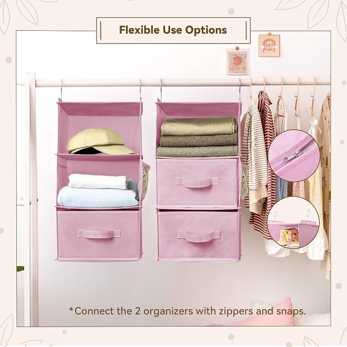 GRANNY SAYS Hanging Closet Organizer, 5 Drawers, 6 Shelves, 6 Pockets, 6 - Image 4