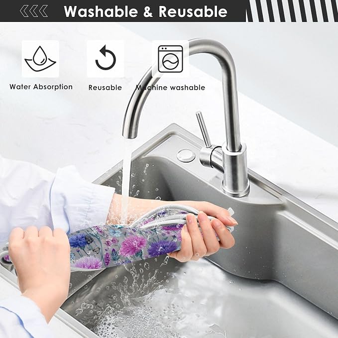 Grey Pink Corflower Butterfly Purple Sink Mat - Image 8