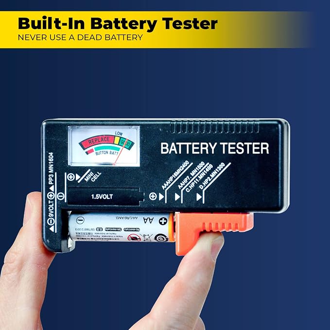 Ontel Battery Daddy Storage & Organizer Case w/Tester, Stores & Protects Up to - Image 6